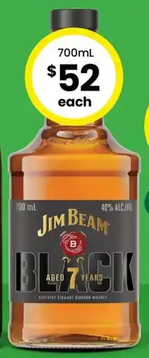 The Bottle O Jim Beam Black offer