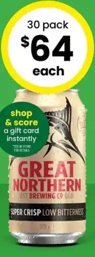 The Bottle O Great Northern Super Crisp Low Bitterness offer