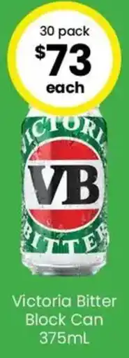 The Bottle O Victoria Bitter Block Can offer