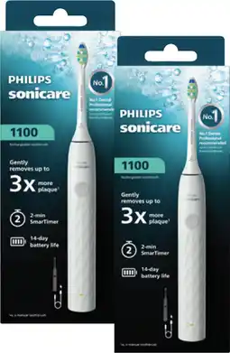 Coles Philips Sonicare Electric Toothbrush Series 1100 White or Black 1 Pack offer