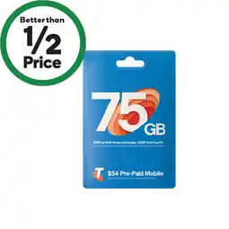 Woolworths Telstra $54 Starter Pack¥ offer