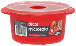 Coles Décor Microsafe Easy Heat Round Container offer
