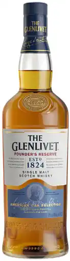 Coles The Glenlivet Founder’s Reserve Single Malt Whisky offer
