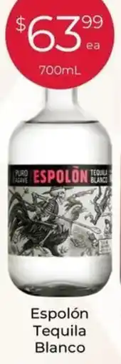 Porters Espolón Tequila Blanco offer