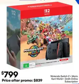 BIG W Nintendo Switch 2 + Mario Kart World offer
