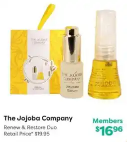 National Pharmacies The Jojoba Company Renew & Restore Duo offer