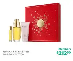National Pharmacies Beautiful 75mL Set 3 Piece offer