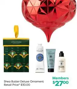 National Pharmacies L'Occitane Shea Butter Deluxe Ornament offer