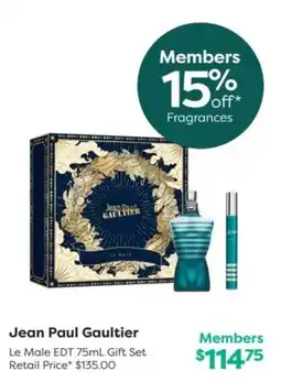National Pharmacies Jean Paul Gaultier Le Male EDT 75mL Gift Set offer