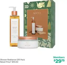 National Pharmacies Natio Shower Radiance Gift Pack offer