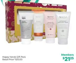 National Pharmacies Happy Hands Gift Pack Natio spa offer