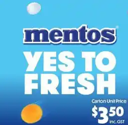 C-Store Distribution mentos offer