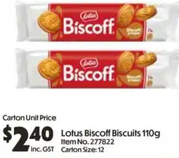 C-Store Distribution Lotus Biscoff Biscuits offer