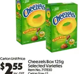 C-Store Distribution Cheezels Box Selected Varieties offer