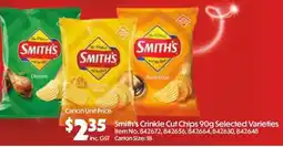 C-Store Distribution Smith's Crinkle Cut Chips offer