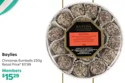 National Pharmacies Baylies Christmas Rumballs offer