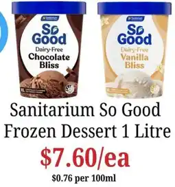 Farmer Jack's Sanitarium So Good Frozen Dessert offer