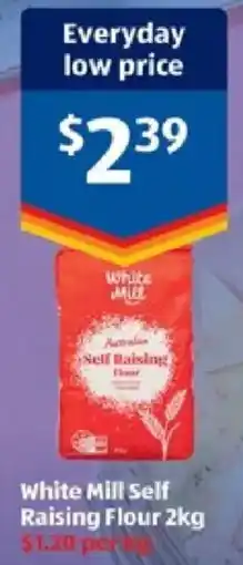 ALDI White Mill Self Raising Flour offer