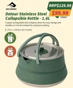Tentworld Detour Stainless Steel Collapsible Kettle offer