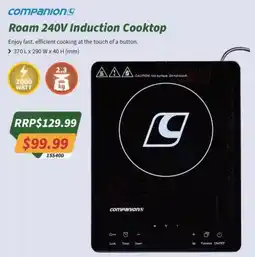Tentworld Companion Roam 240V Induction Cooktop offer