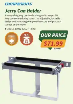 Tentworld Companion Jerry Can Holder offer