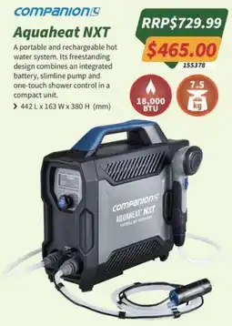 Tentworld Companion Aquaheat NXT offer