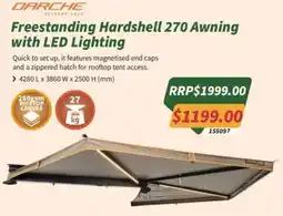 Tentworld Freestanding Hardshell 270 Awning with LED Lighting offer