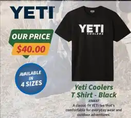 Tentworld Yeti Coolers T Shirt - Black offer