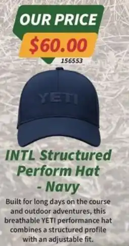 Tentworld INTL Structured Perform Hat - Navy offer