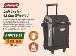 Tentworld Coleman Soft Cooler 42 Can Wheeled offer