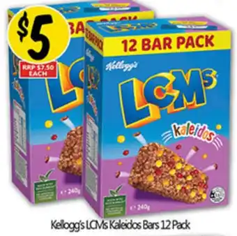 Kellogg's LCMs Kaleidos Bars