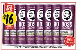 Not Quite Right Suntory Boss Coffee Iced Mocha offer