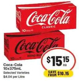 IGA Coca-Cola Selected Varieties offer