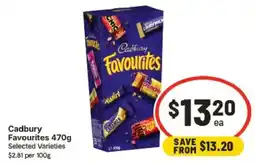 IGA Cadbury Favourites Selected Varieties offer