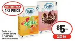 IGA Bulla Ice Cream Sticks offer