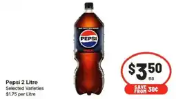 IGA Pepsi 2 Litre offer