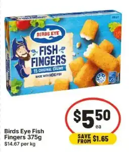 IGA Birds Eye Fish Fingers offer