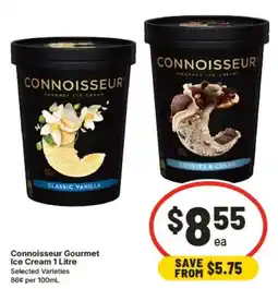 IGA Connoisseur Gourmet Ice Cream offer