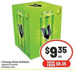 IGA V Energy Drink offer