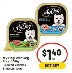 IGA My Dog Wet Dog Food offer