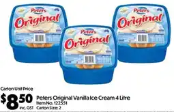 Campbells Wholesale Peters Original Vanilla Ice Cream offer