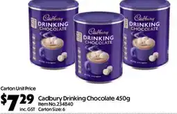 Campbells Wholesale Cadbury Drinking Chocolate offer