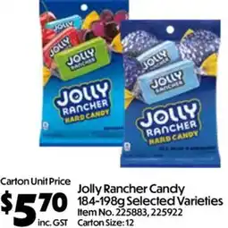 Campbells Wholesale Jolly Rancher Candy Selected Varieties offer