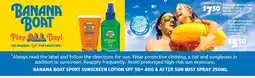 Campbells Wholesale Banana Boat Sport Sunscreen Lotion SPF50+ 40g & After Sun Mist Spray 250ml offer