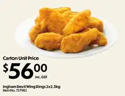Campbells Wholesale Ingham Devil Wing Dings offer