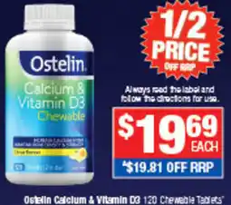 Direct Chemist Outlet Ostelin Calcium & Vitamin D3 offer