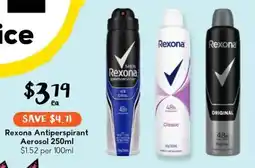 Drakes Rexona Antiperspirant Aerosol offer