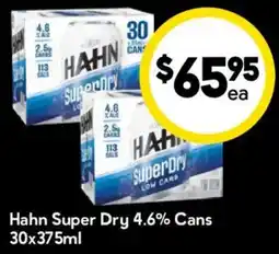 Drakes Hahn Super Dry 4.6% Cans offer