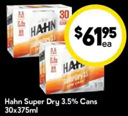 Drakes Hahn Super Dry 3.5% Cans offer