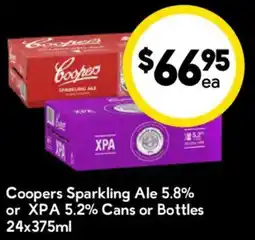 Drakes Coopers Sparkling Ale or XPA offer